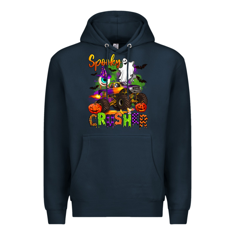 Spooky Cruhser With Monster Truck Premium Hoodie by Artiststas | Teevron