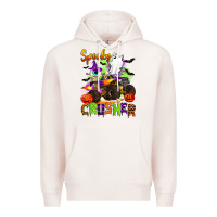 Pale Pink spooky cruhser with monster truck Premium Hoodie - Artiststas