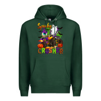 Sports Green spooky cruhser with monster truck Premium Hoodie - Artiststas