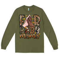 Army Green Fur Baby Mama Dog Long Sleeve Tee - CowhideDigitalArt