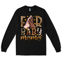 Black Fur Baby Mama Dog Long Sleeve Tee - CowhideDigitalArt