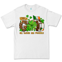 White with god all things are possible Premium Tee - OliviaCreatesArt