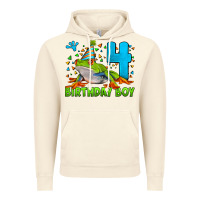 Vintage Artic birthday boy frog age 4 Vintage Hoodie - LillyAllenDesigns