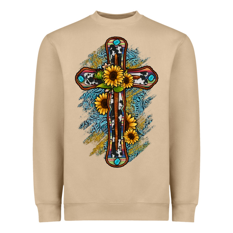 Cross Heavyweight Sweatshirt by JahusDesignShop | Teevron