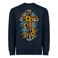 Navy cross Heavyweight Sweatshirt - JahusDesignShop
