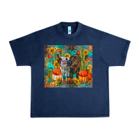 Navy fall heifer cows Urban Heavy Tee - RanaPortraitStore