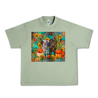 Oil Green fall heifer cows Urban Heavy Tee - RanaPortraitStore