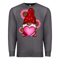 Charcoal Heather Valentine's Day afro gnome Premium Sweatshirt - RanaPortraitStore