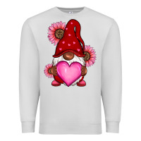 Dove Grey Valentine's Day afro gnome Premium Sweatshirt - RanaPortraitStore