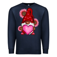 Navy Valentine's Day afro gnome Premium Sweatshirt - RanaPortraitStore