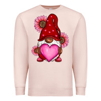 Pale Pink Valentine's Day afro gnome Premium Sweatshirt - RanaPortraitStore