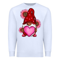 White Valentine's Day afro gnome Premium Sweatshirt - RanaPortraitStore