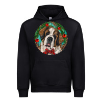 Black Christmas St. Bernard Urban Hoodie - RanaPortraitStore