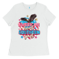 White American heart southern soul 4th of july Ladies Tee - FaDigitalArtStudio
