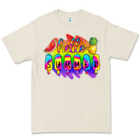 Bone Hello Summer Tie Dye Premium Tee - CowCowDesign