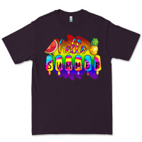 Plum Hello Summer Tie Dye Premium Tee - CowCowDesign
