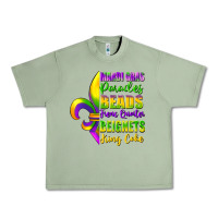 Oil Green mardi gras parades beads french quarter beignets Urban Heavy Tee - FaDigitalArtStudio