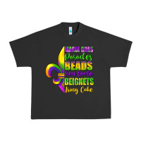 Pigment Black mardi gras parades beads french quarter beignets Urban Heavy Tee - FaDigitalArtStudio