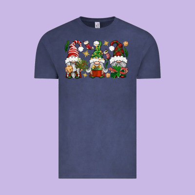 Christmas Gnomes Vintage Tee Designed By Bundleandbundleshop