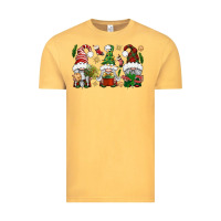 Vintage Mustard Christmas Gnomes Vintage Tee - BundleAndBundleShop