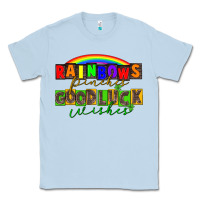 Dusty Blue Rainbows pinches good luck wisher St. Patrick's Classic Tee - CowGirlArtShop