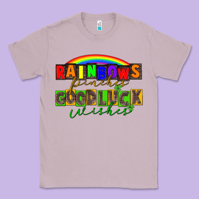 Rainbows Pinches Good Luck Wisher St. Patrick's Classic Tee Designed By Cowgirlartshop