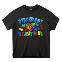 Asphalt Different is beautiful Autism Heavy Core Tee - CowGirlArtShop