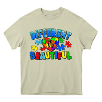 Mossy Different is beautiful Autism Heavy Core Tee - CowGirlArtShop