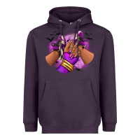 Plum Halloween afro sneakers Heavyweight Hoodie - RanaPortraitStore
