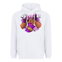 White Halloween afro sneakers Heavyweight Hoodie - RanaPortraitStore