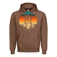 Chestnut mountainbike downhill retro vintage gift   mountain bike Zipper Hoodie - DesigneFamous
