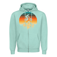 Seafoam mountainbike downhill retro vintage gift   mountain bike Zipper Hoodie - DesigneFamous