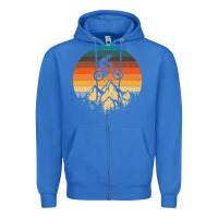 True Royal mountainbike downhill retro vintage gift   mountain bike Zipper Hoodie - DesigneFamous
