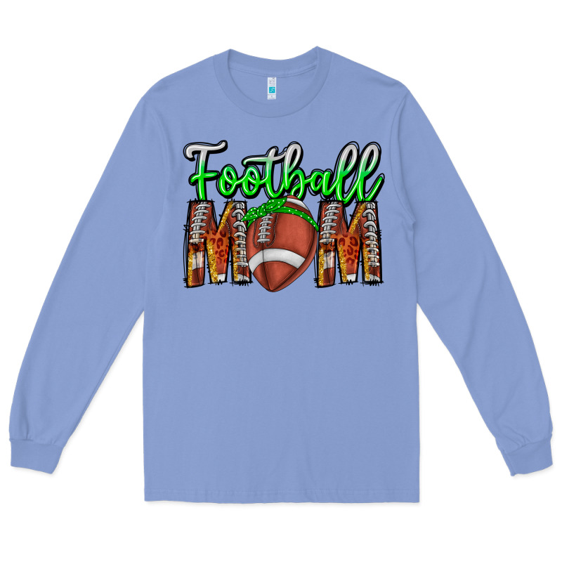 Football Mom Long Sleeve Tee by CowhideDigitalArt | Teevron