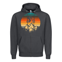Smoke mountainbike downhill retro vintage gift   mountain bike Zipper Hoodie - DesigneFamous