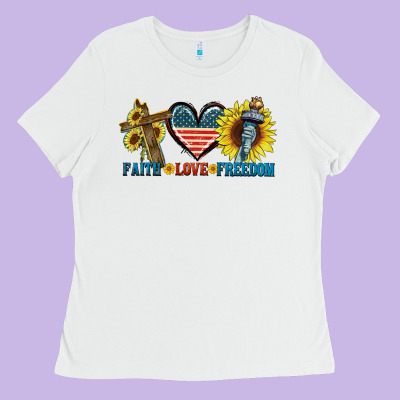 Fatih Love Freedom Ladies Tee Designed By Fadigitalartstudio