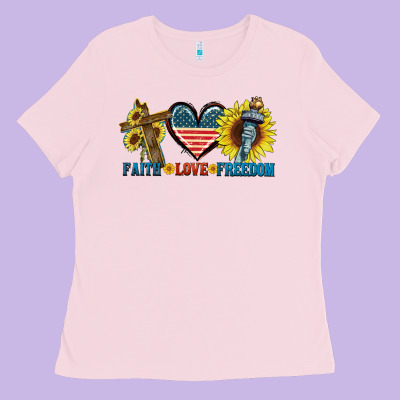 Fatih Love Freedom Ladies Tee Designed By Fadigitalartstudio
