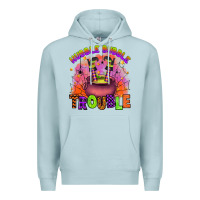Blue Mist hubble bubble trouble Premium Hoodie - Artiststas