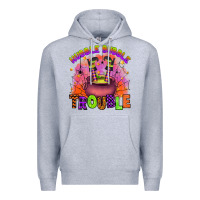 Heather Grey hubble bubble trouble Premium Hoodie - Artiststas