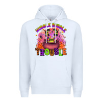 White hubble bubble trouble Premium Hoodie - Artiststas
