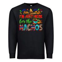 Black I'm just here for the nachos Premium Sweatshirt - RanaPortraitStore