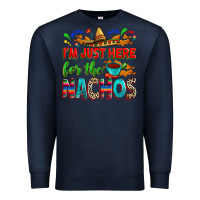 Navy I'm just here for the nachos Premium Sweatshirt - RanaPortraitStore
