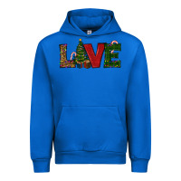 Cobalt Christmas Tree Love Urban Hoodie - RanaPortraitStore
