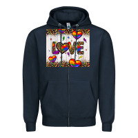 Navy love hearts pride tumbler Zipper Hoodie - JahusDesignShop