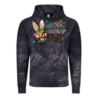 Cloud Black Happy Easter Y'all Vintage Hoodie - CowhideDigitalArt
