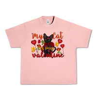 Salmon my cat is my valentine valentine's day Urban Heavy Tee - FaDigitalArtStudio