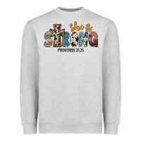 She İs Strong Proverbs 31 25 Heavyweight Sweatshirt | Teevron