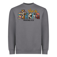 Storm she i̇s strong proverbs 31 25 Heavyweight Sweatshirt - JahusDesignShop
