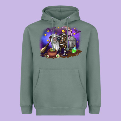 Cow Halloween Heavyweight Hoodie Designed By Ranaportraitstore