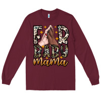 Burgundy Fur Baby Mama Long Sleeve Tee - CowhideDigitalArt